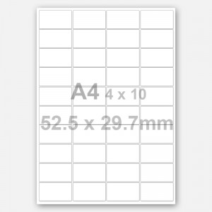 China Cheap price Mini Office Calculator - A4 4*10 Matte White Rectangle Printable Labels – TIANSE