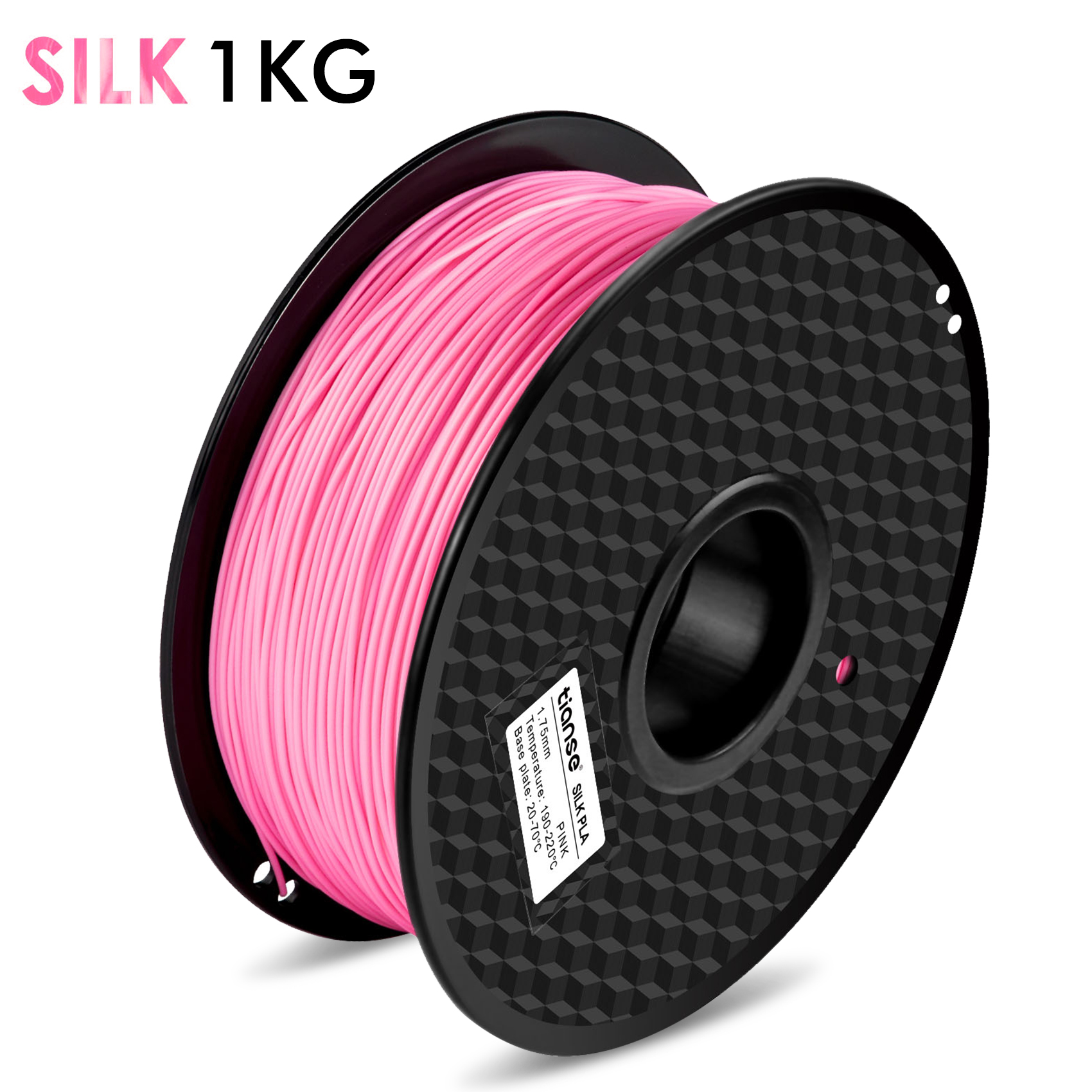 SILK PLA 3D Printing Filament（Silk Pink） - Tianse