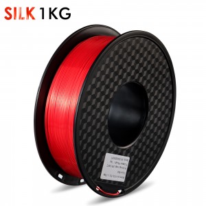 SILK PLA 3Dプリンティングフィラメント（赤）