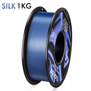 SILK PLA 3D-printimisfilament iver Sliver Blue）