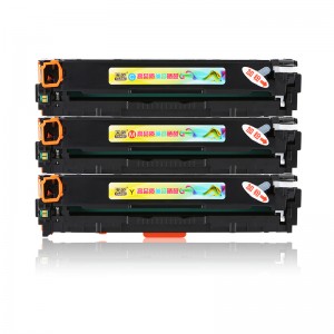 ឆបគ្នា CMY Toner ព្រីនធឺ 131A សម្រាប់ម៉ាស៊ីនបោះពុម្ព HP បានក្រុមហ៊ុន HP laserjet គាំទ្រ 200 ណ៍ M251 / 275/276
