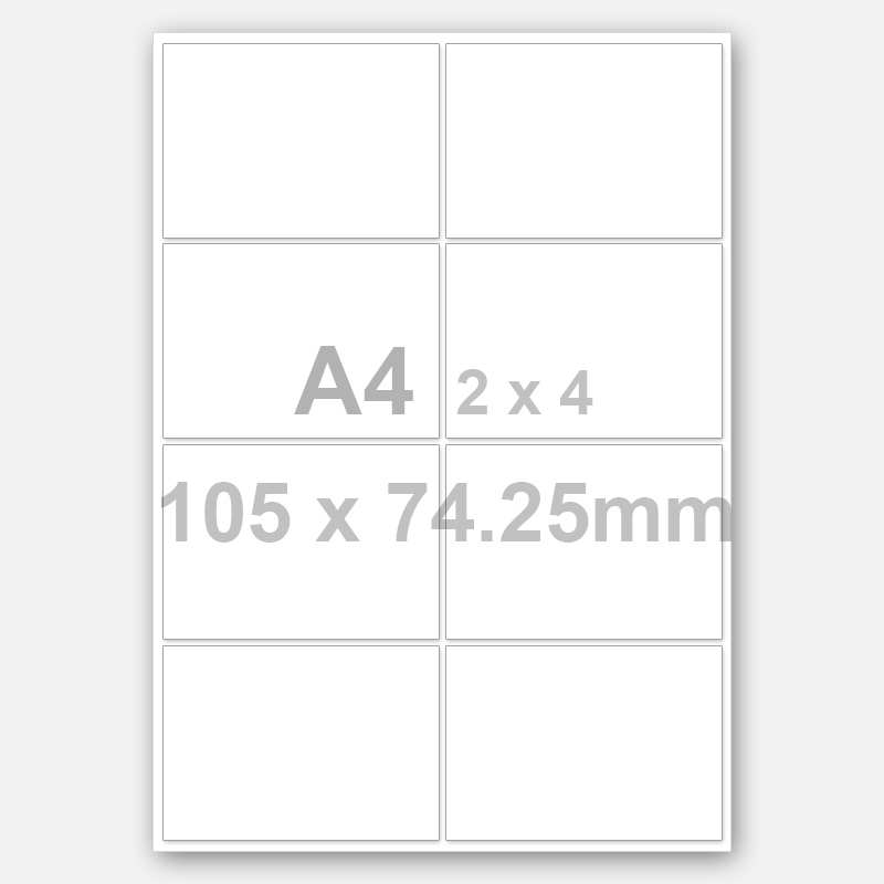 Quality Inspection for Studnet Calculators - A4 2*4 Matte White Rectangle Printable Labels – TIANSE