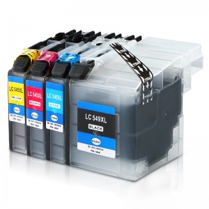 Kompatibel K / C / M / Y Ink Cartridge LC549XL / LC545XL untuk Brother Printer DCP-J100 / J105 / MFC-J200