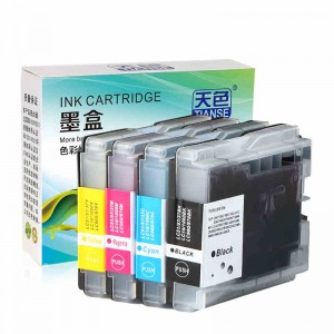 Kompatibel K / C / M / Y Ink Cartridge LC960 untuk Brother Printer FAX-1360 / FAX-2480