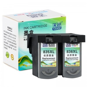 Compatible K / CMY Ink Cartridge PG835 / CL836 Canon Printer IP-1188