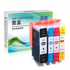 Compatível K / C / H / Y do cartucho de tinta 685 para HP Impressora HP 3525/4615/4625/5525/6525