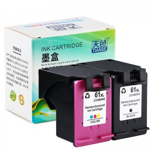 Konpatib K / CMY Ink Cartridge HP 61XL pou HP Printer 1000/1050/1010 / 2050s / 2620/1510