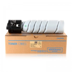 Compatible Negro Copier Toner TN117 para Konica Minolta Copiadora BIZHUB164 / 184/185/7718/7818
