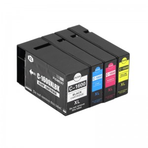 Compatible K/C/M/Y Ink Cartridge PGI1600XL for Canon Printer MAXIFY/ MB2360/ MB2060/ IB4060