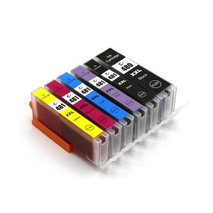 Kompatibel K / PGBK / PHBK / C / M / Y / PB Ink Cartridge PGI480XXL untuk Canon Printer PIXMA / TS6140 / TS8140 / TS9140