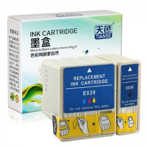 Kumenya K / CMY Inki katiriji T038 / 039 kwa Epson Printer C41 / C43
