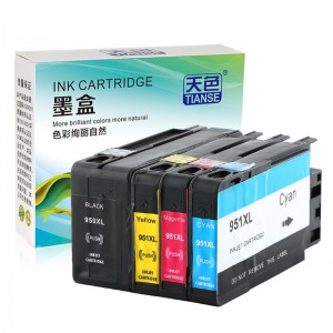 E sebeletsanang le yona K / CMY Ink khatriche 950XL bakeng HP Printer HP OFFICEJET / PRO- / 8610/8620/8630/8625/8700