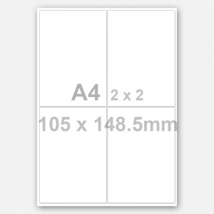 High definition Hand Bells Sale - A4 2*2 Matte White Rectangle Printable Labels – TIANSE