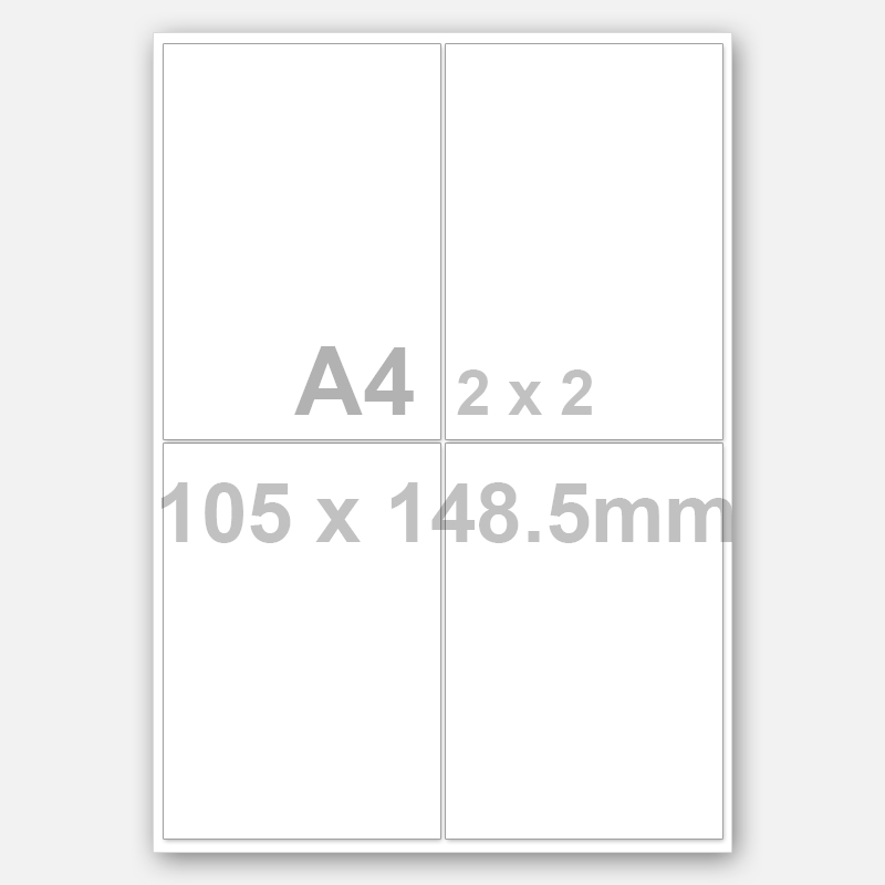 High definition Hand Bells Sale - A4 2*2 Matte White Rectangle Printable Labels – TIANSE