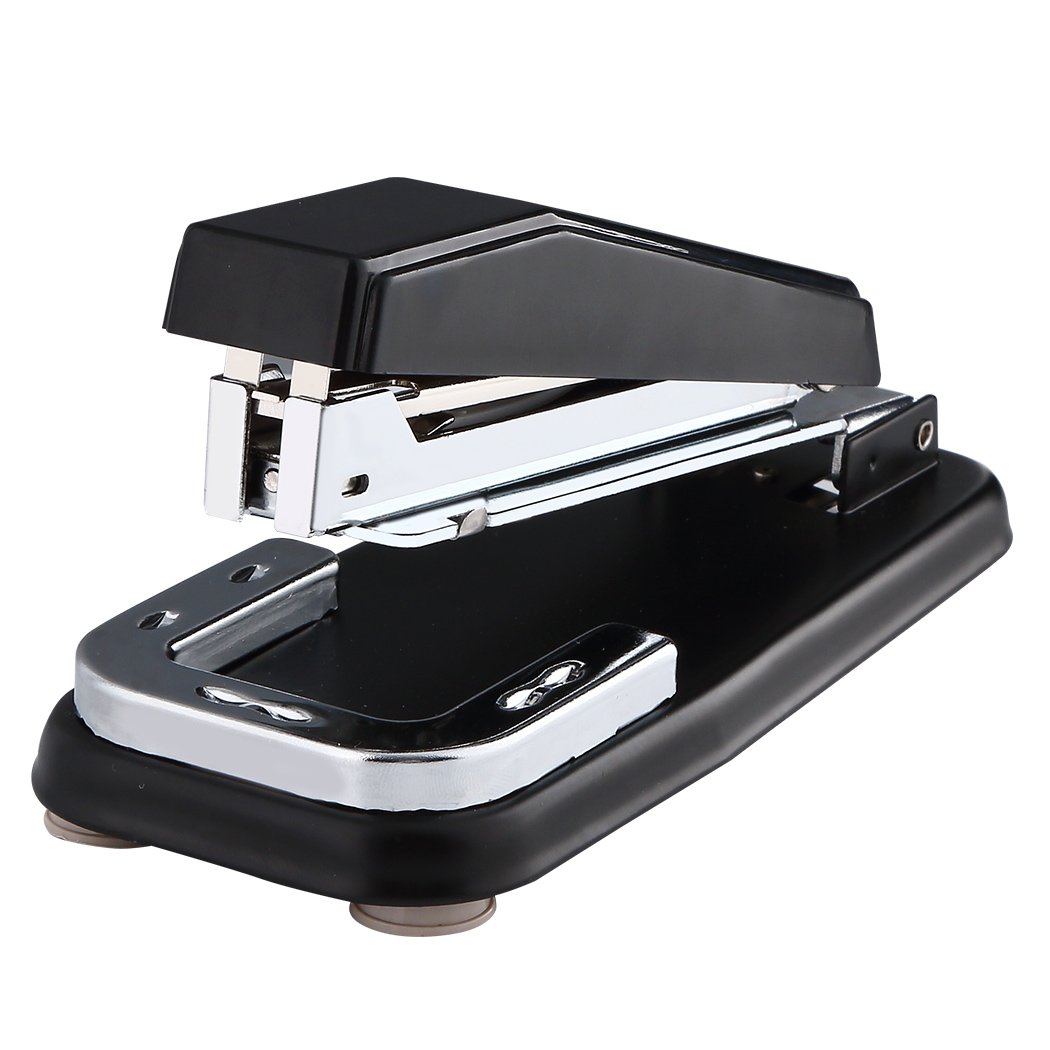 TIANSE 360 ဒီဂရီ Rotate stapler, 20 စာရွက်စွမ်းဆောင်ရည်, အထူးများအတွက်သုံးစွဲနည်းစာအုပ်ငယ် Staples, Black က