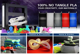 TIANSE Tangle-Free Super PLA 3D Printer Filament Gives You Best Tangle-Free 3D Printing Experience