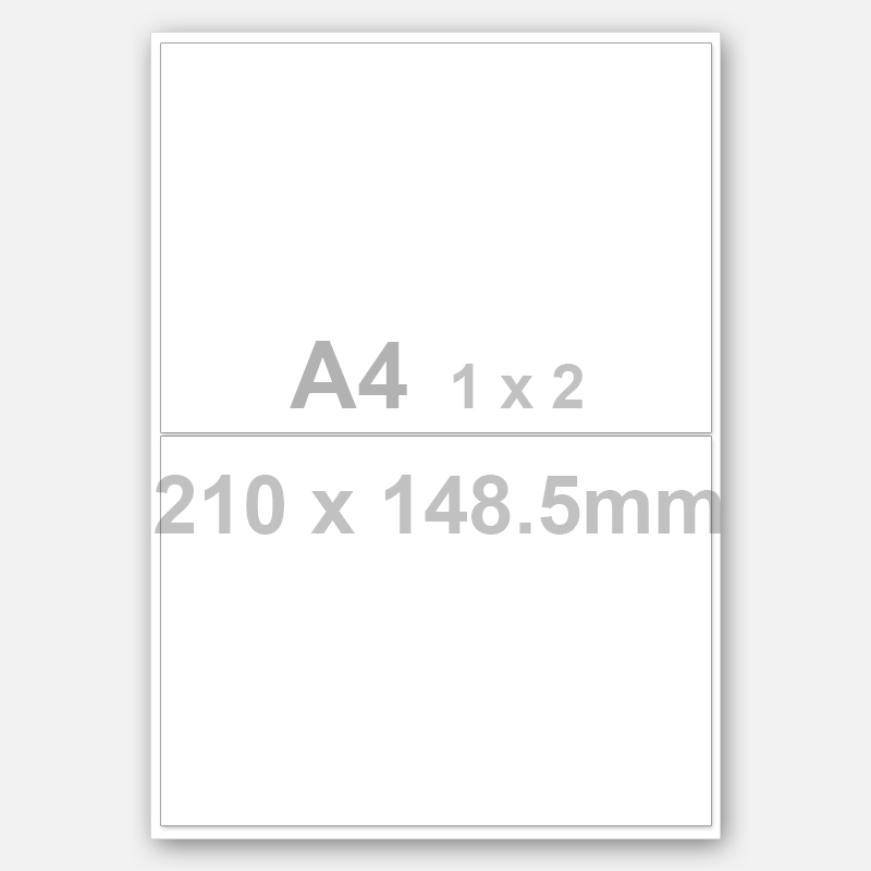 Hot Selling for Decorative Laptop Bags - A4 1*2 Matte White Rectangle Printable Labels – TIANSE