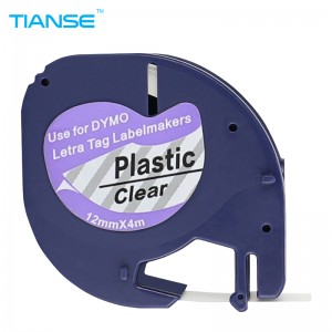 Dymo Compatible võimelised LETRATAG Label Tape 12267