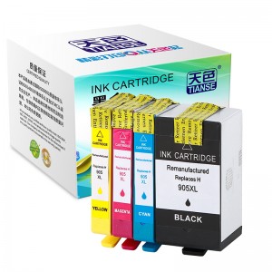 Kompatibel K / C / M / Y Ink Cartridge 905XL untuk HP Printer HP OFFICEJET / 6950 / OFFICEJET / PRO-/ 6960/6970