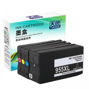Kompatibel K / C / M / Y Ink Cartridge 955XL untuk HP Printer HP OFFICEJET / PRO-/ 7740/8210/8216/8710/8720/9725/8730/8740