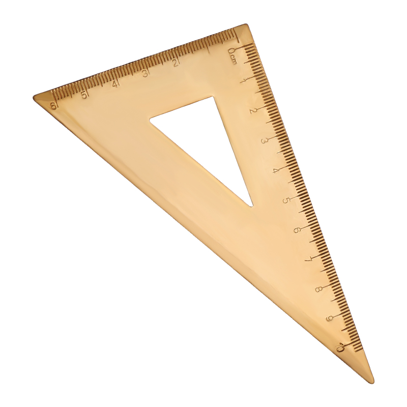 Rapid Delivery for Photo Sticker Paper - Brass Triangle Ruler – TIANSE