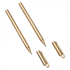 China Manufacturer for Clip Calculator - Brass Pen With Clip(Gel pen) – TIANSE