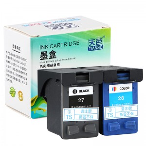Compatible K / CMY Tinta kartutxoa 27 / 28XL HP Printer HP for 5608/3325/3420/3535/3550/3650/3744