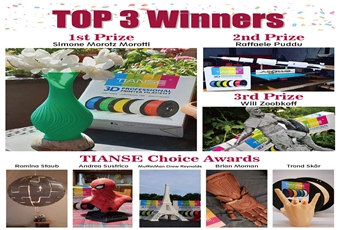 Who Is the Champion? TIANSE Announces All the Winners in Its 3D Printing Contest