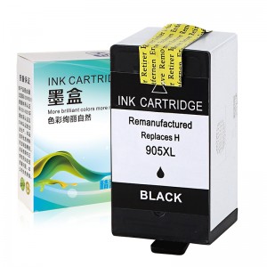 Konpatib Nwa Ink Cartridge pou HP 905 Printer Pou HP Officejet Pro 6960 6970 6950 6956 tout-an-yon sèl printer