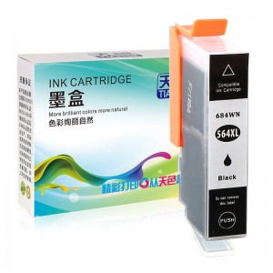 ເຫມາະສົມຫມຶກສີດໍາ Cartridge 564XL ສໍາລັບ HP Printer HP Photosmart ພິມ 5510 5511 5512 5514 5515 5520 5525 6510