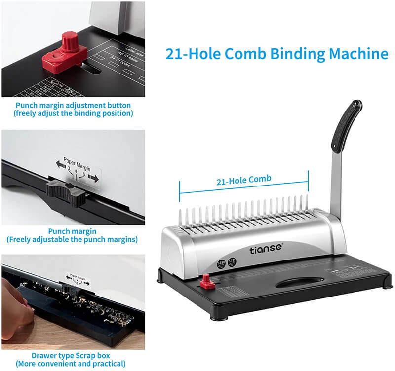 Tianse comb binding machine 