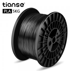 PLA 3D نامه Filament (ڪارو) 5Kg