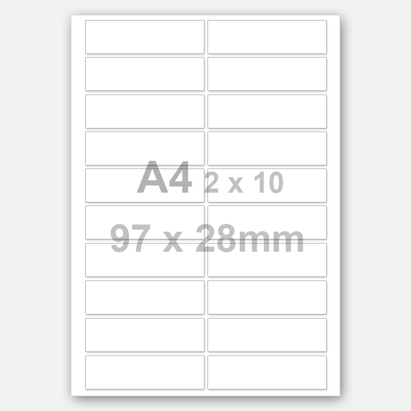 Hot New Products Check Fnction Calculator - A4 2*10 Matte White Rectangle Printable Labels – TIANSE