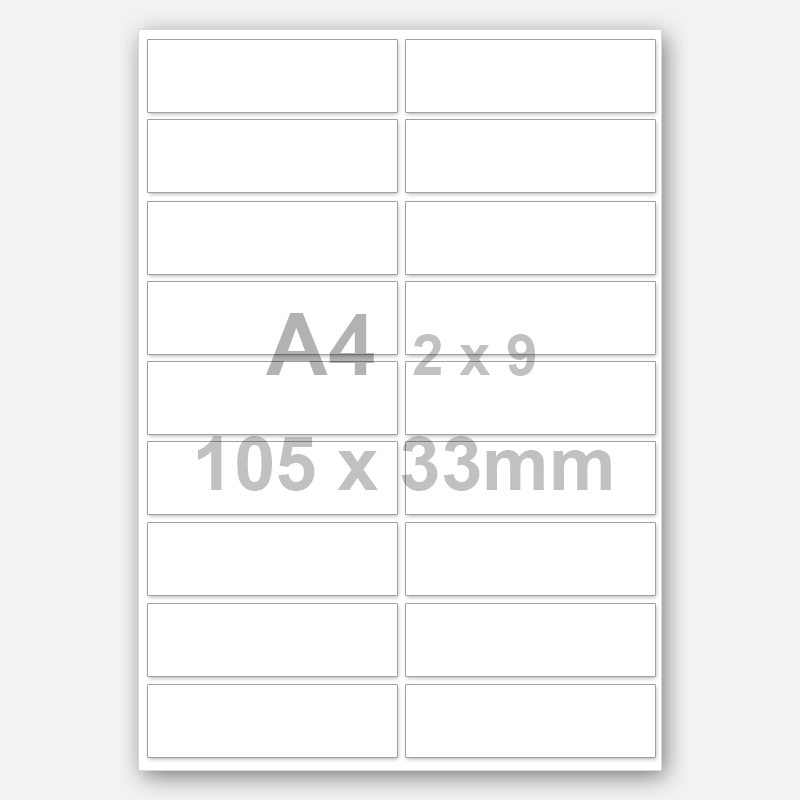 One of Hottest for New Design Nylon Laptop Bags - A4 2*9 Matte White Rectangle Printable Labels – TIANSE